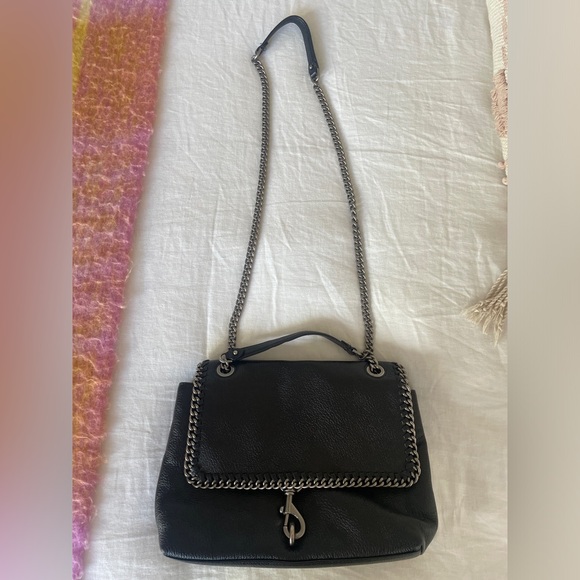 Rebecca Minkoff Edie Leather Flag Shoulder Bag - Picture 3 of 6